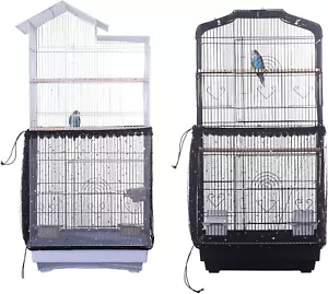 Universal Birdcage Cover Seed Catcher Parrot Birdcage Nylon Mesh Guard Netting w - Picture 1 of 12