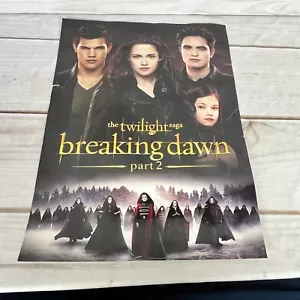 2013 The Twilight Saga Breaking Dawn Part 2 Movie Poster 17" x 13" TEARS DAMAGE - Picture 1 of 6