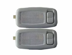 Lámpara de tocador izquierda derecha SunVisor 2 piezas para Hyundai Genesis 2009-2016 cupé (gris) - Imagen 1 de 2