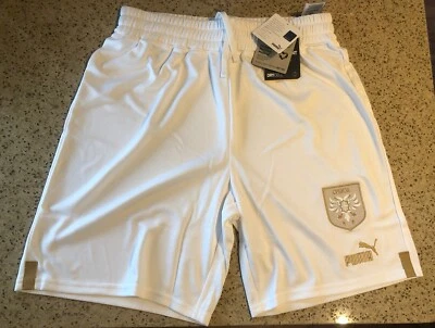 Serbia 22/23 Puma Drycell Away White Soccer Football Shorts NWT Medium Med M - Image 1 of 4