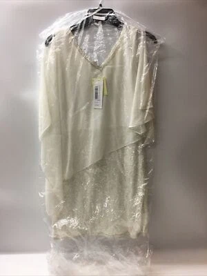 J Kara Mujer Caplet Cuello en V Corto Cóctel Cuentas 6P 5325CEMW Off White Foto 1 de 3