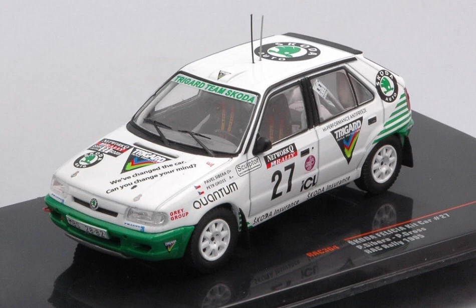 Ixo Model SKODA FELICIA KIT CAR N.27 RAC RALLY 1995 SIBERA/GROSS 1:43 - Immagine 1 di 1