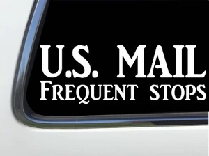 ThatLilCabin - U.S. Mail frequent stops car window decal rural carrier 8" AS1287 - Picture 1 of 1