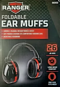 Ear Muffs Hearing Foldable Noise Reduction Sports Gun Shooting Range - Picture 1 of 7