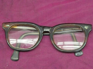 Vintage American Optical 5 1/2 tortoise shell color eye glasses frames - Picture 1 of 8