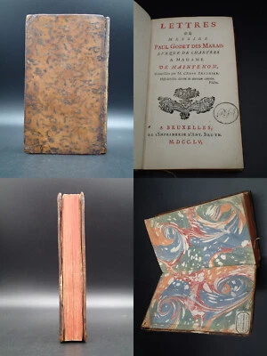 RARE MADAME DE MAINTENON 1755 LETTRES MESSIRE PAUL GODET DES MARAIS Versailles - Photo 1/4
