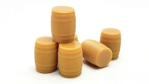 USA Made - Z Scale Wood Whiskey Barrel -5 Pack - Brown 2200842 - Picture 1 of 3