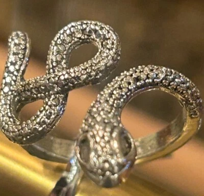 Anillo Serpiente Plata Unisex Foto 1 de 4