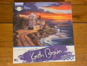 Lighthouse scenic 1,500 piece puzzle by Artist Keith Brown, Serendipity Co. - Picture 1 of 2
