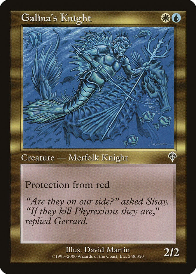 Magic the Gathering (mtg): INV: Galinas Knight  (x 4) - Image 1 of 1