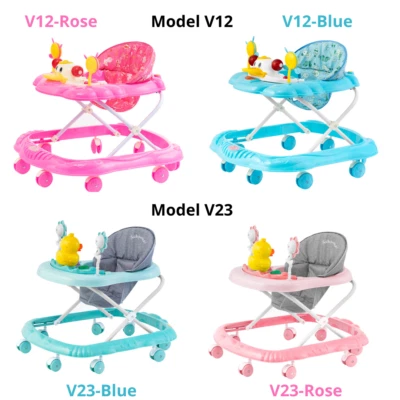 SEVICO Lauflernhilfe Babywalker mit Spielset Lauflernwagen Gehfrei Baby Kinder