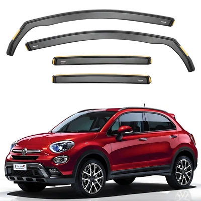 ISPEED Wind Deflectors for Fiat 500X 2014-2024 5-Door SUV 4pc Set Visors - Image 1 of 4