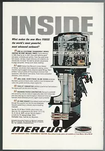 1967 MERCURY OUTBOARD Engine advertisement, boat motor cutaway print ad - Picture 1 of 3