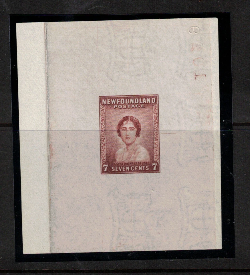Newfoundland #208DP Extra Fine Large Die Proof In Red Brown On White Wove - Image 1 of 1