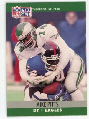 1990 Pro Set Football Card #611 Mike Pitts - Image 1 of 2