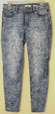 NICKI MINAJ 女式青少年牛仔裤锥形酸洗垃圾嘻哈弹力尺寸 5-6 — 第 1/4 张图片