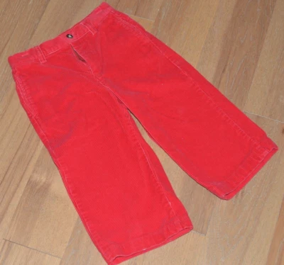 Pantalones de pana Vineyard Vines para niños 5 bolsillos de cintura de algodón rojo con logotipo Foto 1 de 4
