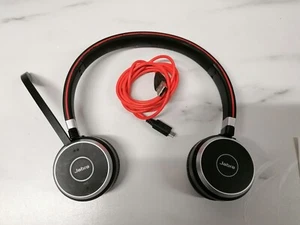 Jabra Envolve 65 Stereo Kopfhörer HSC018W Bluetooth Headset mit USB Kabel - Bild 1 von 4