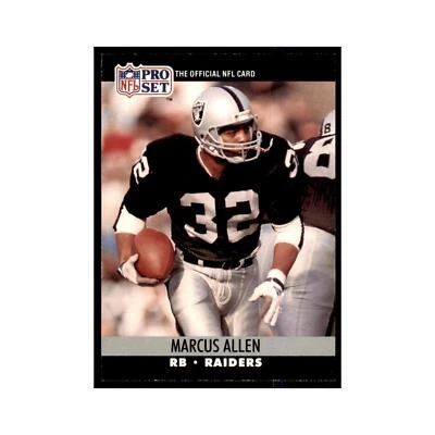 1990 Pro Set Marcus Allen Los Angeles Raiders #538 - Image 1 of 3