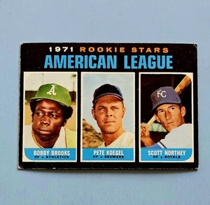 1971 Topps #633 American League 1971 Rookie Stars Brooks Koegel Northey VGEX - Picture 1 of 3