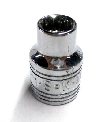 S-K Tools 8mm Spline Chrome Sockets - 3/8in Drive 2608 SK *MADE IN THE USA*