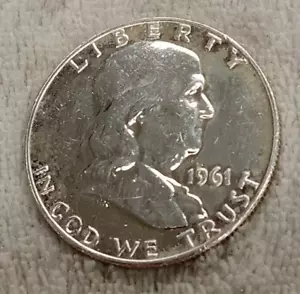 1961 P FRANKLIN PROOF HALF DOLLAR TP-3350 - Picture 1 of 2