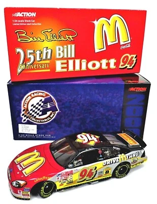 Coche de carreras Action BILL ELLIOTT 25 aniversario McDonald's/Coca-Cola NASCAR NUEVO Foto 1 de 4