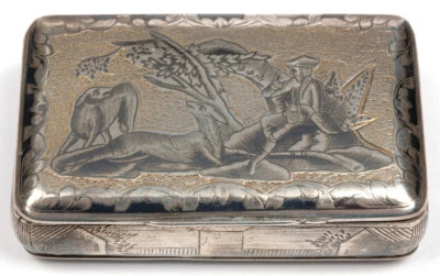 Moscú plata con caja niello, 1836 Foto 1 de 4