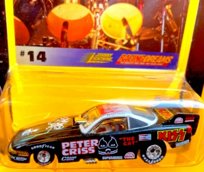 Coche divertido Johnny Lightning Racing Dreams, tarjeta KISS #14 Peter Criss 1:64 js Foto 1 de 4