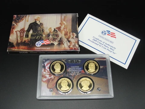 2008 U.S. Mint Presidential $1 Coin Proof Set Cover