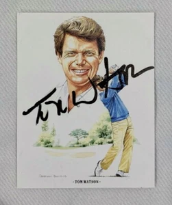 Tom Watson signed Imperial golf card 1990 #20 PGA tour American Golfers - Picture 1 of 2