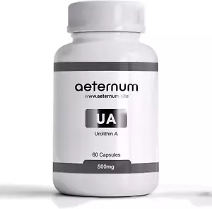 Aeternum UA Pure Urolithin a Supplement - 500Mg per Capsule - 60 Capsules - P... - Picture 1 of 12