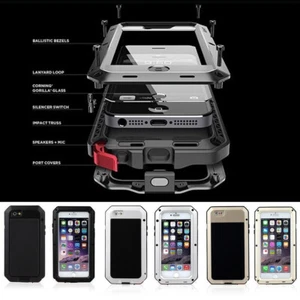 NEW iPhone 6S Plus Shockproof Aluminum Glass Metal Full Case Cover. - Photo 1 sur 5