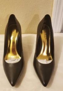 Lauren Ralph Lauren schwarzer High Heel Pump aus Leder. Größe 9,5B - Bild 1 von 15