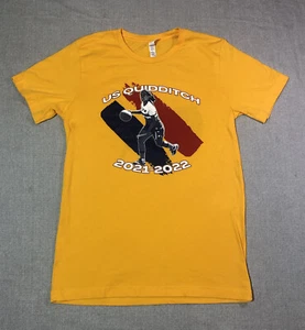 US Quidditch Shirt Adult Medium Yellow Regional Championships 2021-2022 - Picture 1 of 8
