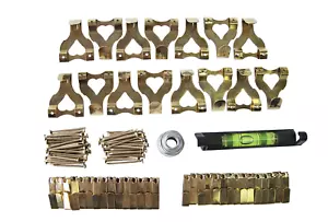 117PC HAKENSET FÜR ALLE BILDERAUFHÄNGUNG ANWENDUNGEN Draht Sprit Level Nägel - Bild 1 von 3