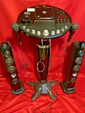 Karaoke Player - The Singing Machine Ism-1028N Pedestal, Two Speakers & 2 Mics