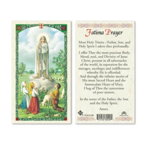 Nostra Signora di Fatima - Preghiera di Fatima - Carta sacra cartacea HC9-010ENL - Foto 1 di 1