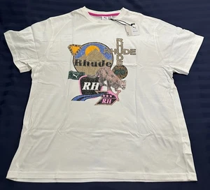 Puma x Rhude Graphic T-Shirt (TL48371) White sz XL *NEW* 2020 vintage tee fog - Picture 1 of 8