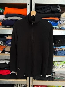 Icebreaker 260 Bodyfit Uomo L Slim Fit Base 1/4 Zip Pullover Lana Merino - Foto 1 di 7