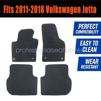 Alfombrillas alfombrillas delanteras y traseras de terciopelo impermeables para Volkswagen Jetta 2011-2018 Foto 1 de 4