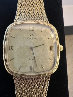 1970s Vintage Omega Deville Quartz Watch Gold Plated Men's  - Image 1 of 4