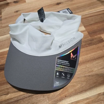 MISSION Cooling Visor White Instant Cooling Hat Sun Visor Same day ship Sexy !