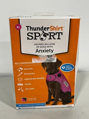 ThunderShirt for Dogs XL Chaleco deportivo fucsia ansiedad perro 65-110 libras Camisa Foto 1 de 2