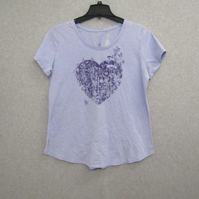 St John's Bay 女式上衣衬衫衬衫 XXL 蓝色短袖学院风时尚女士 — 第 1/4 张图片