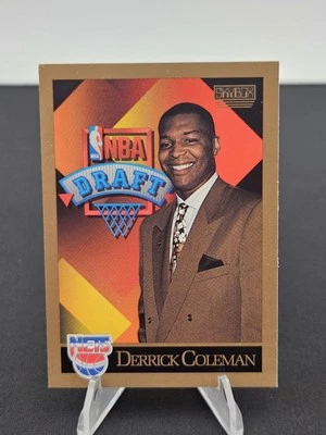1990-91 Skybox Derrick Coleman #362 Rookie RC New Jersey Nets NBA - Image 1 of 2
