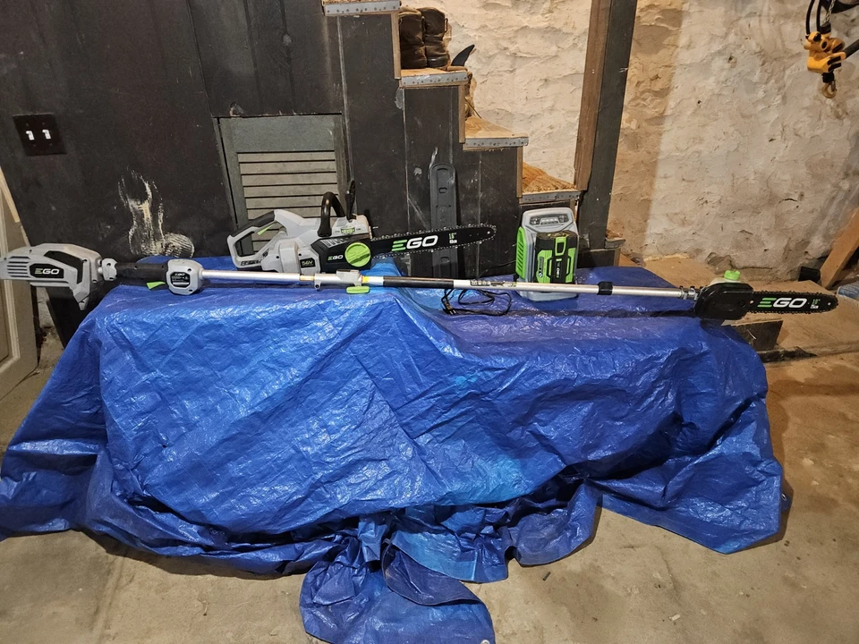 Motosierra Ego, Sierra de Poste 56v Batería y Kit Cargador Rápido Foto 1 de 4