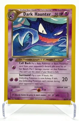 1st Edition Dark Haunter 36/105 Pokémon TCG Neo Destiny 2002 Vintage - Image 1 of 4