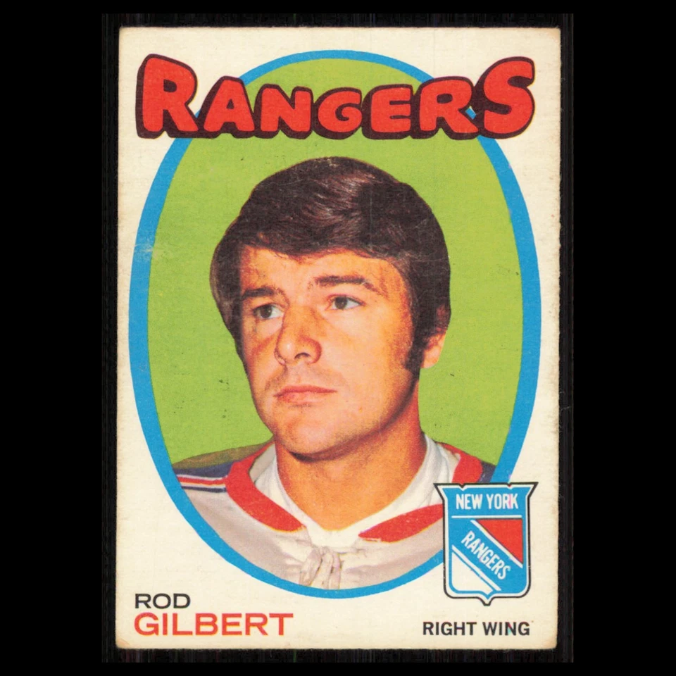 Rod Gilbert #123 1971 O-Pee-Chee New York Rangers Hockey Card NHL EX - Image 1 of 3
