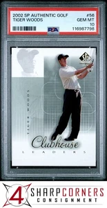 2002 SP AUTHENTIC GOLF #56 TIGER WOODS HOF PSA 10 - Picture 1 of 2
